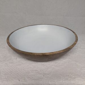 Acts 2:46 NIV acacia wood bowl by Mary & Martha Inspirational Religious Home